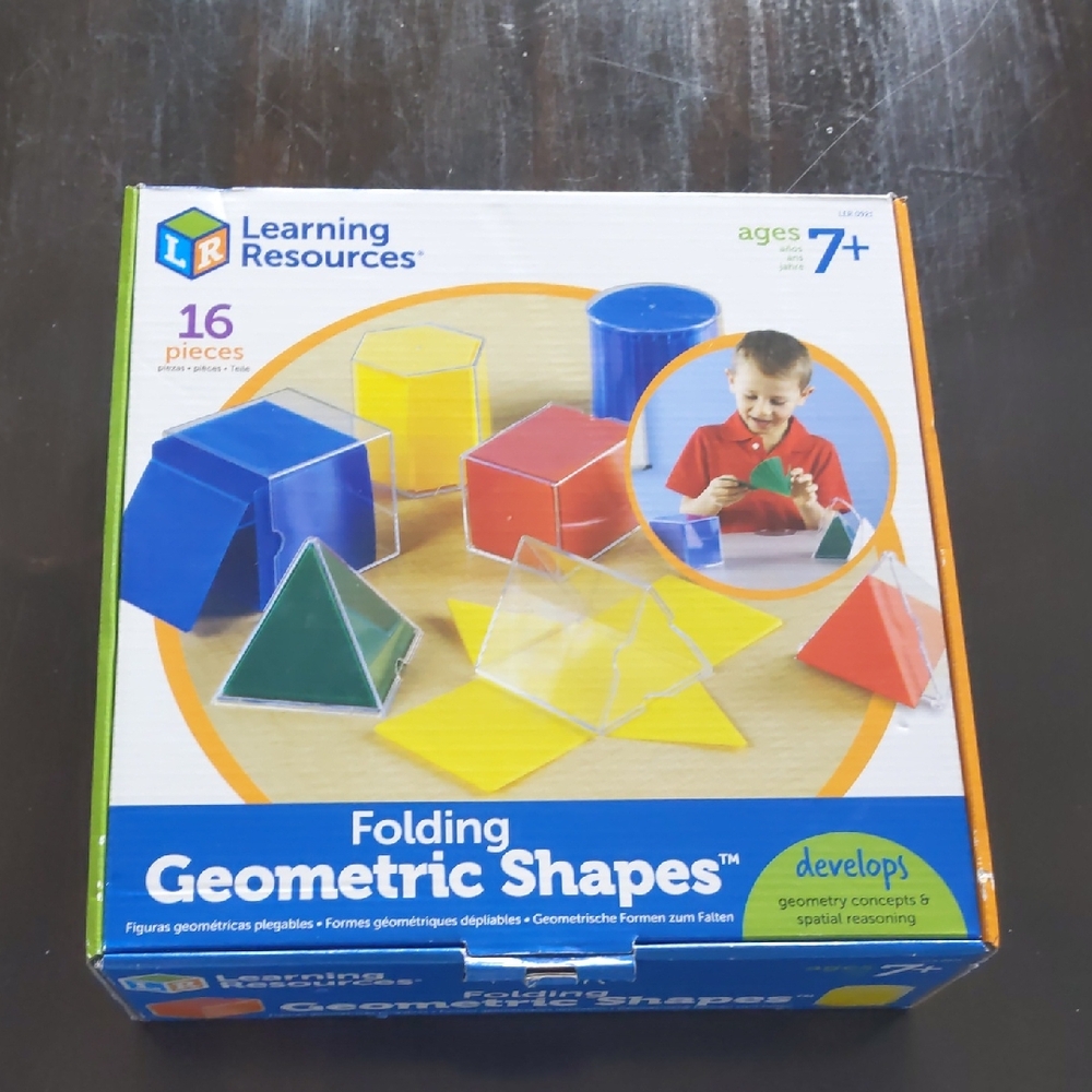 Folding Geometric Shapes - Blue, Yellow, Red